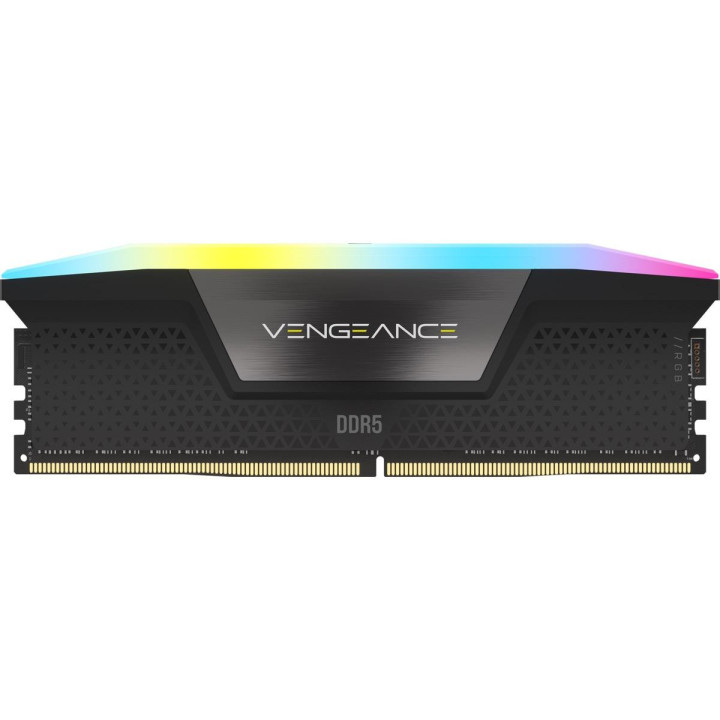 RAM памет Corsair 32GB(2x16GB) DDR5 PC5-41600 5200MHz CL40 Vengeance Black RGB - CMH32GX5M2B5200C40