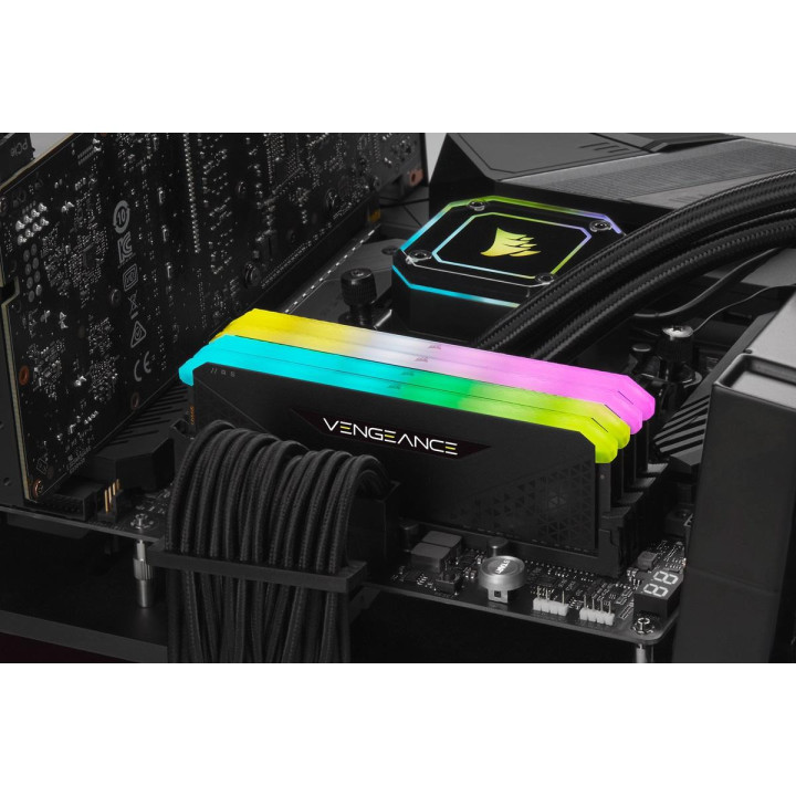 RAM памет Corsair 8GB DDR4 PC4-25600 3200MHz CL16 Vengeance RS RGB Black - CMG8GX4M1E3200C16