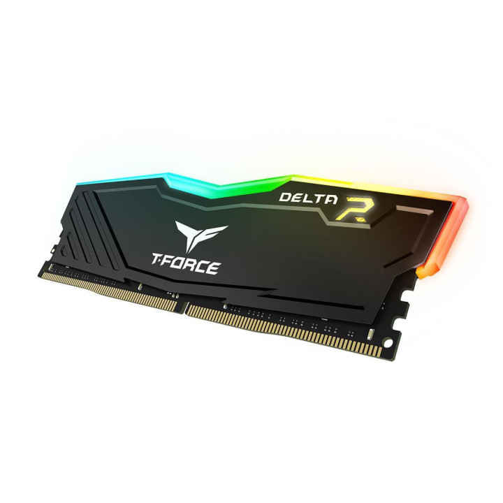 RAM памет Team Group 16GB (2x8GB) DDR4 3600MHz T-Force Delta RGB Black CL18-22-22-42 1.35V - TF3D416G3600HC18JDC01