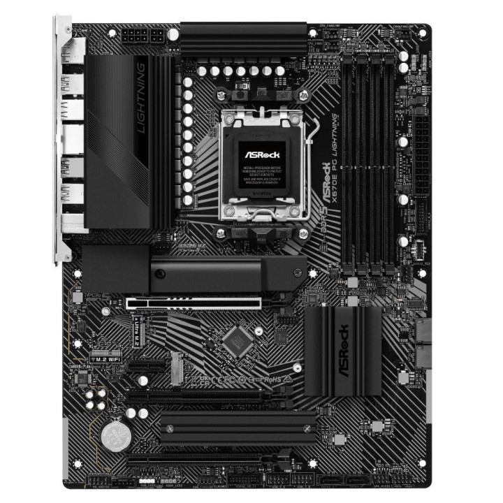 Дънна платка Asrock X670E PG Lightning, Socket AM5, ATX, 4xDDR5