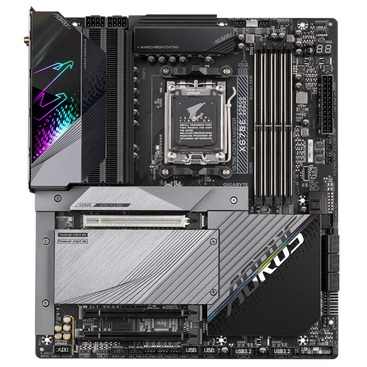 Дънна платка Gigabyte X670E AORUS Master Socket AM5, Wi-Fi 6E DDR5, PCIe 5.0, RGB Fusion