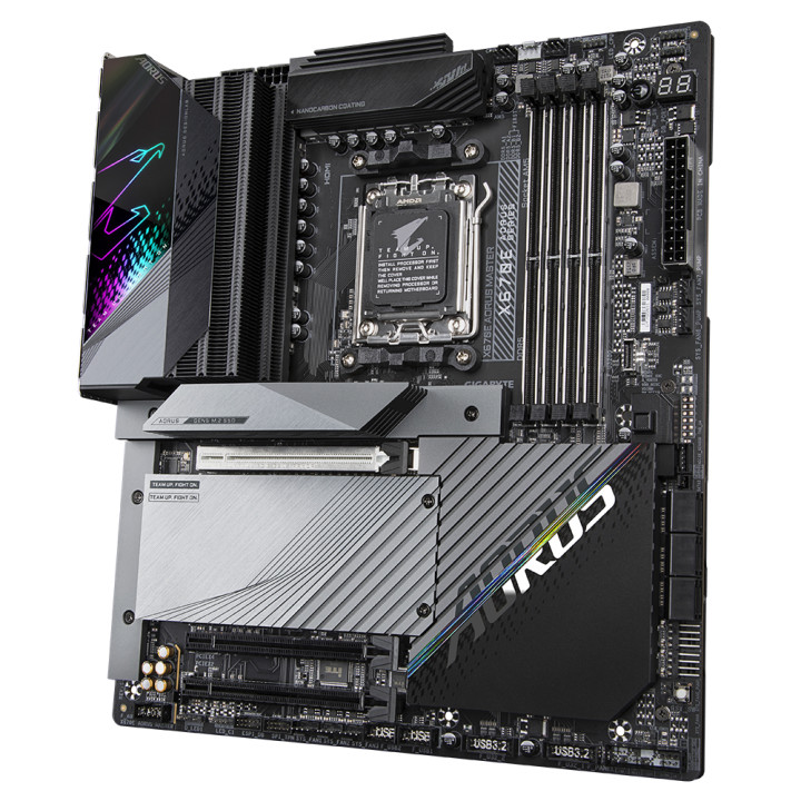 Дънна платка Gigabyte X670E AORUS Master Socket AM5, Wi-Fi 6E DDR5, PCIe 5.0, RGB Fusion