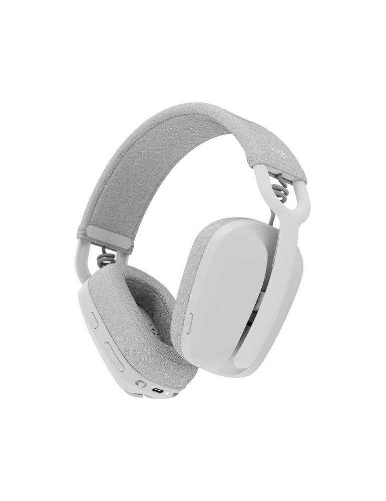 Bluetooth слушалки Logitech ZONE VIBE 100, OFF WHITE, STANDALONE - 981-001219