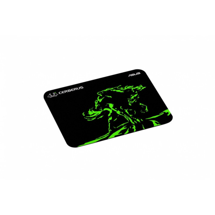 Геймърски пад Asus Cerberus Mini Mat Green, 250 x 210 x 2mm - 90YH01C4-BDUA00