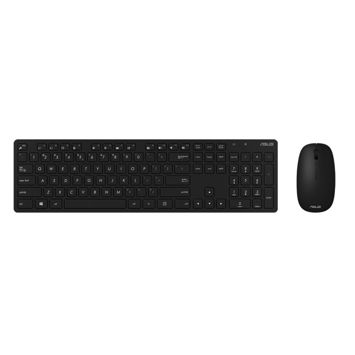 Безжична клавиатура и мишка Asus W5000, черен - 90XB0430-BKM2C0
