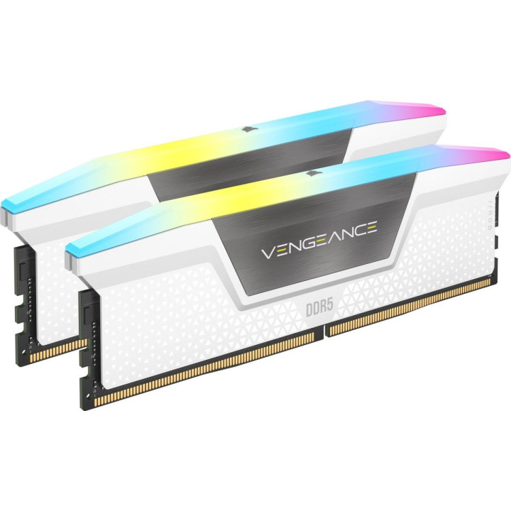 RAM памет Corsair 32GB(2x16GB) DDR5 PC5-49600 6200MHz CL36 Vengeance White RGB - CMH32GX5M2B6200C36W