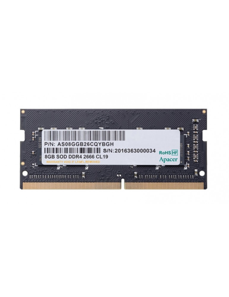 RAM памет Apacer 8GB 2666MHz DDR4 1024x8 SODIMM - AS08GGB26CQYBGH