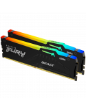 RAM памет Kingston 32GB(2x16GB) 5200MHz DDR5 CL40 DIMM FURY Beast Black - KF552C40BBAK2-32