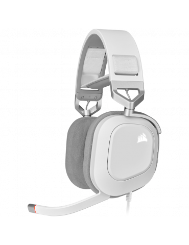 Геймърски слушалки Corsair HS80 RGB USB White - CA-9011238-EU