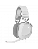 Геймърски слушалки Corsair HS80 RGB USB White - CA-9011238-EU