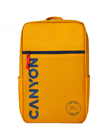 Раница за лаптоп Canyon за 15,6" лаптоп, полиестър, жълт - CNS-CSZ02YW01