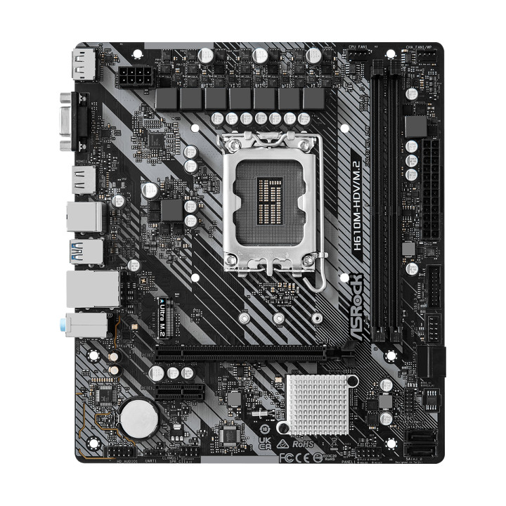 Дънна платка AsRock H610M-HDV/M.2 R2.0, LGA1700