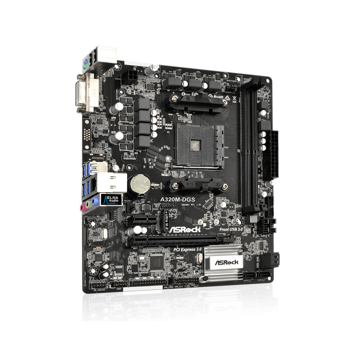 Дънна платка Asrock A320M-DGS, сокет AM4