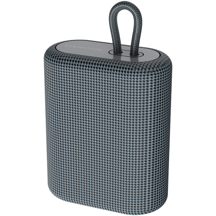 Bluetooth колонка Canyon BT V5.0, BLUETRUM AB5365A, TF card support, Type-C USB port, 1200mAh, Dark grey - CNE-CBTSP4DG