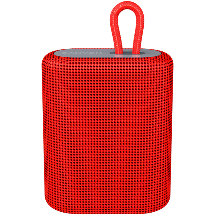 Bluetooth колонка Canyon BT V5.0, BLUETRUM AB5365A, TF card support, Type-C USB port, 1200mAh, Red - CNE-CBTSP4R