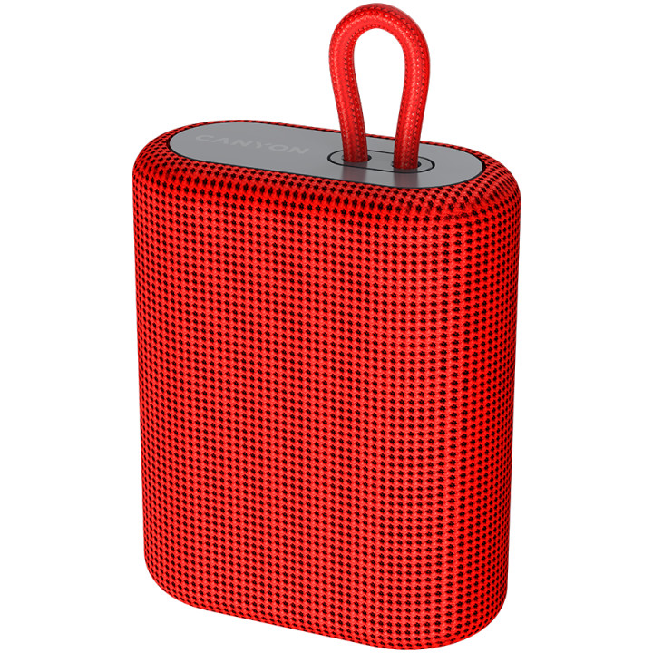 Bluetooth колонка Canyon BT V5.0, BLUETRUM AB5365A, TF card support, Type-C USB port, 1200mAh, Red - CNE-CBTSP4R