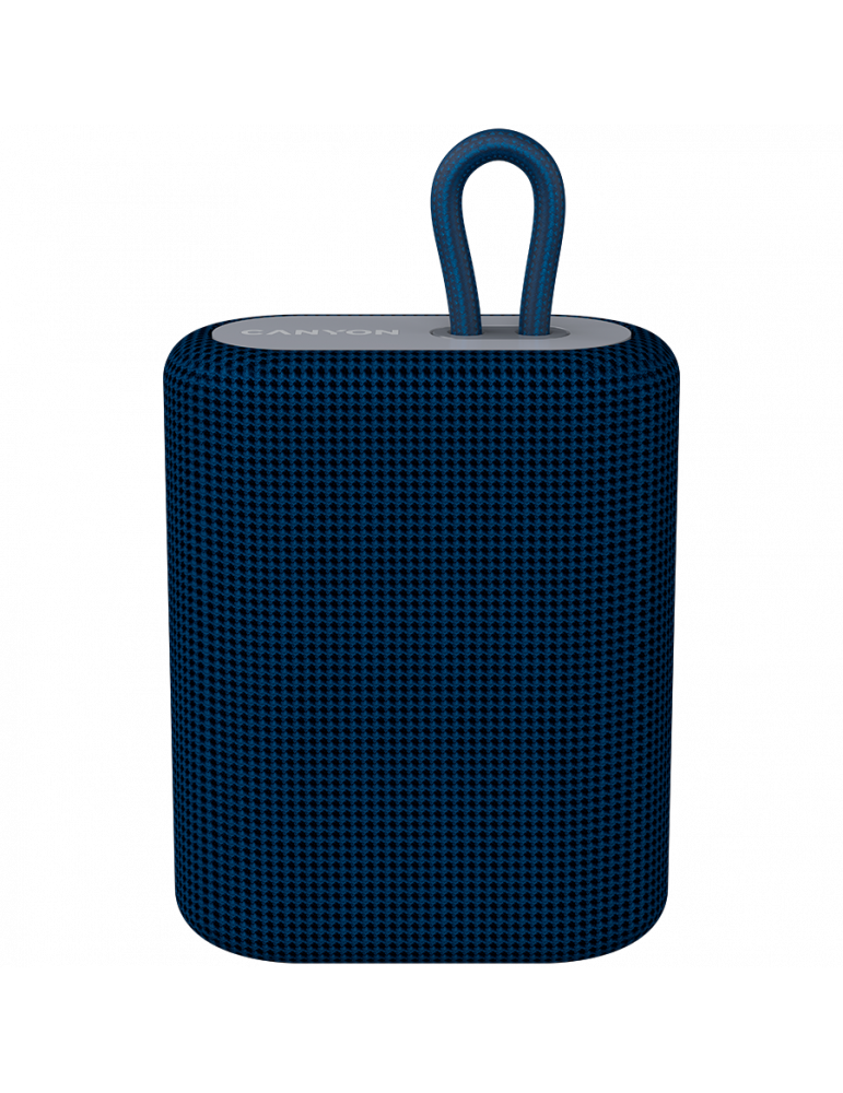 Bluetooth колонка Canyon BT V5.0, BLUETRUM AB5365A, TF card support, Type-C USB port, 1200mAh, Blue - CNE-CBTSP4BL