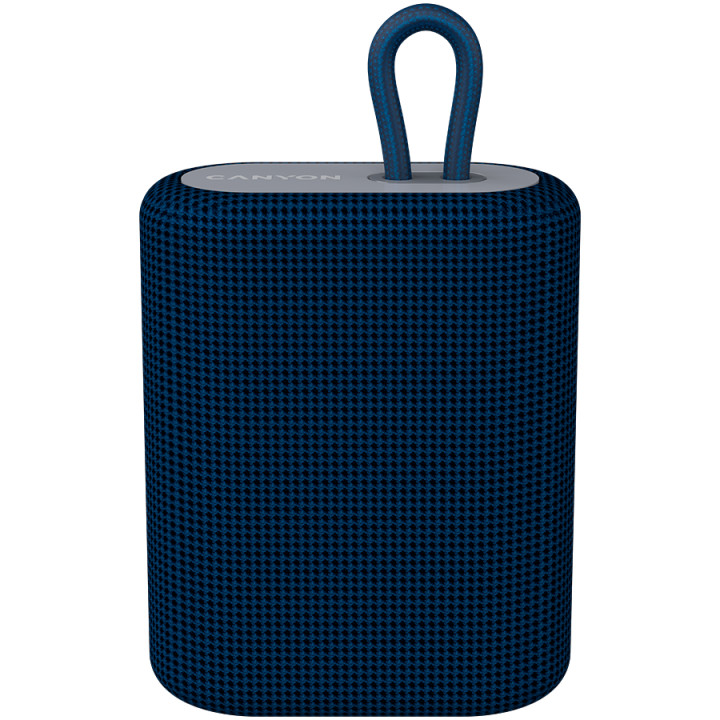 Bluetooth колонка Canyon BT V5.0, BLUETRUM AB5365A, TF card support, Type-C USB port, 1200mAh, Blue - CNE-CBTSP4BL
