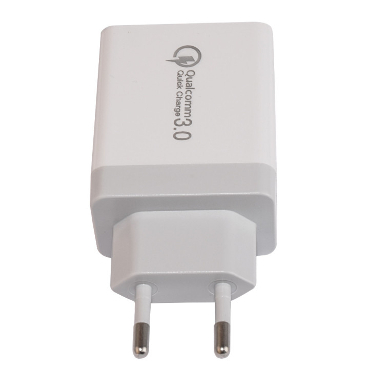Бързо зарядно Makki QC3.0 2xUSB 30W White - MAKKI-QC30W3