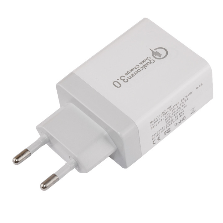 Бързо зарядно Makki QC3.0 2xUSB 30W White - MAKKI-QC30W3