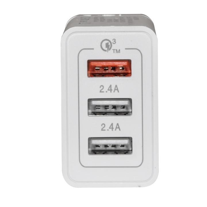 Бързо зарядно Makki QC3.0 2xUSB 30W White - MAKKI-QC30W3
