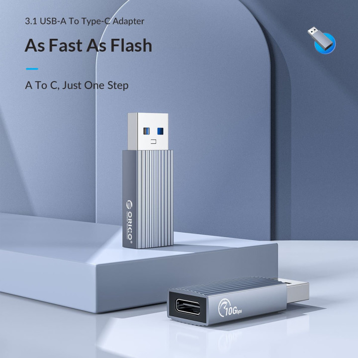 Адаптер Orico USB3.1 to Type-C (female) - AH-AC10-GY