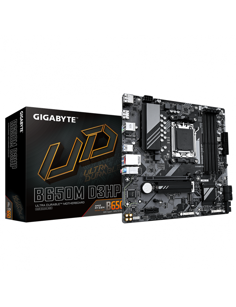 Дънна платка Gigabyte B650M D3HP, AM5, 4xDDR5