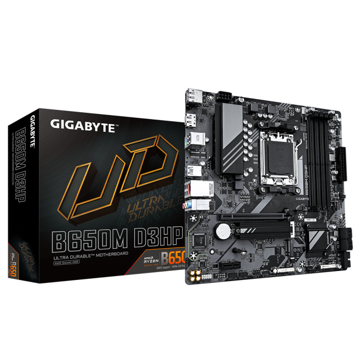 Дънна платка Gigabyte B650M D3HP, AM5, 4xDDR5