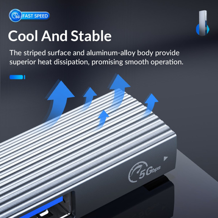 Хъб Orico USB3.0/2.0 HUB 3 port   card reader, Aluminum - AH-A12F-GY