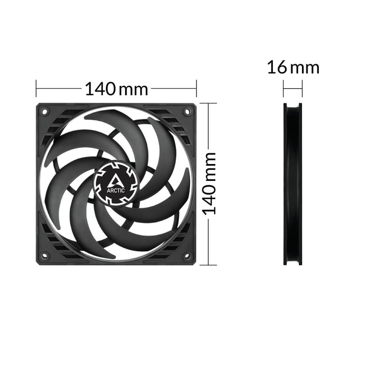 Управляем вентилатор Arctic P14 SLIM PWM PST 140x140x16mm - 150-1800rpm - ACFAN00268A