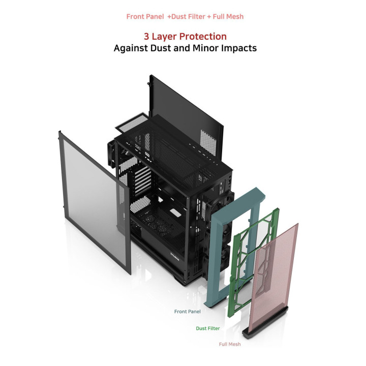 Кутия за компютър Zalman Z10 PLUS EATX TG - ZM-Z10-PLUS