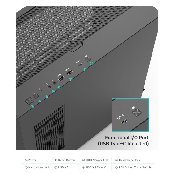 Кутия за компютър Zalman Z10 PLUS EATX TG - ZM-Z10-PLUS