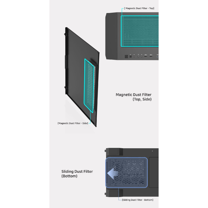 Кутия за компютър Zalman Z10 PLUS EATX TG - ZM-Z10-PLUS