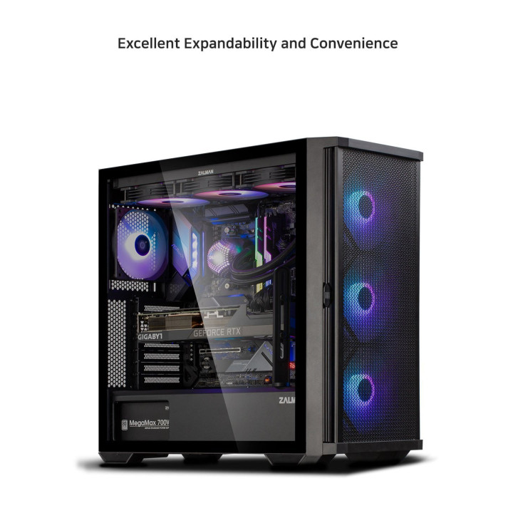 Кутия за компютър Zalman Z10 PLUS EATX TG - ZM-Z10-PLUS