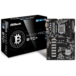 Дънна платка Asrock H110 Pro BTC  с 13 PCI-E слота