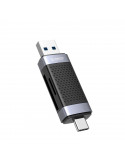 Четец за карти Orico CD2D-AC2-BK USB Type C/A Black - CD2D-AC2-BK-EP