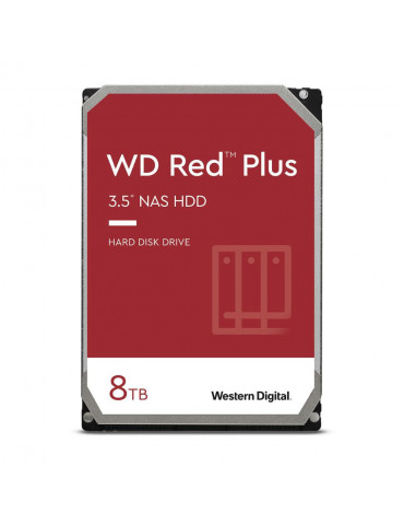 Твърд диск Western Digital 8TB Red Plus NAS 3.5" 128MB 5640RPM - WD80EFZZ