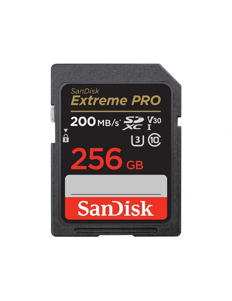 SD карта SanDisk 256GB Extreme PRO SDHC, UHS-1, Class 10, U3, 140 MB/s  - SDSDXXD-256G-GN4IN