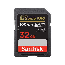 SD карта SanDisk 32GB Extreme PRO SDHC, UHS-1, Class 10, U3, 90 MB/s  - SDSDXXO-032G-GN4IN