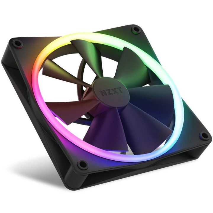 Комплект вентилатори NZXT F140 RGB Black 2 броя и NZXT RGB контролер - RF-R14DF-B1
