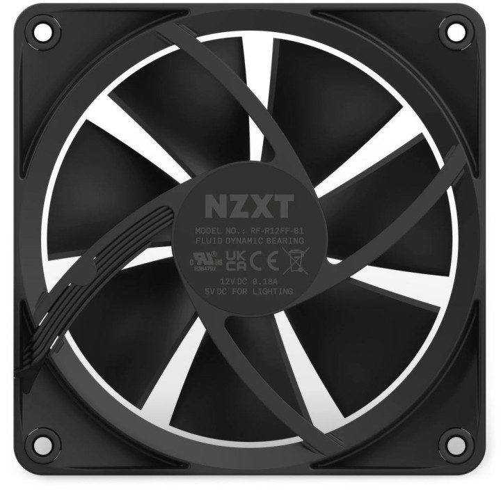 Вентилатор NZXT F120 RGB черен - RF-R12SF-B1