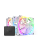 Комплект вентилатори NZXT F120 RGB White 3 броя и NZXT RGB контролер - RF-R12TF-W1