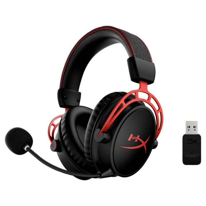 Геймърски слушалки HyperX Cloud Alpha Wireless, черен/Червен - HX-HEAD-CAWL-RD