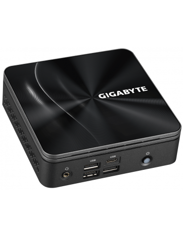 Мини компютър Gigabyte Brix BRRR3-4300, AMD Ryzen 3 4300U, 2 x SODIMM DDR4, M.2 SSD, USB Type-C, WiFi 6  BT, black