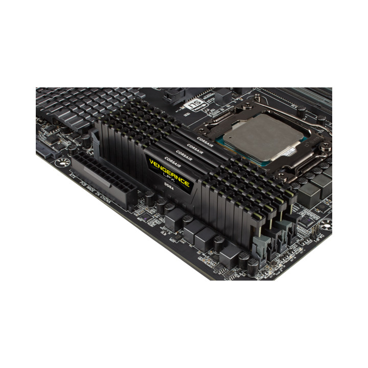 RAM памет Памет CORSAIR VENGEANCE LPX, 8GB (1 x 8GB), DDR4, 2400MHz, C14, Black - CMK8GX4M1A2400C14