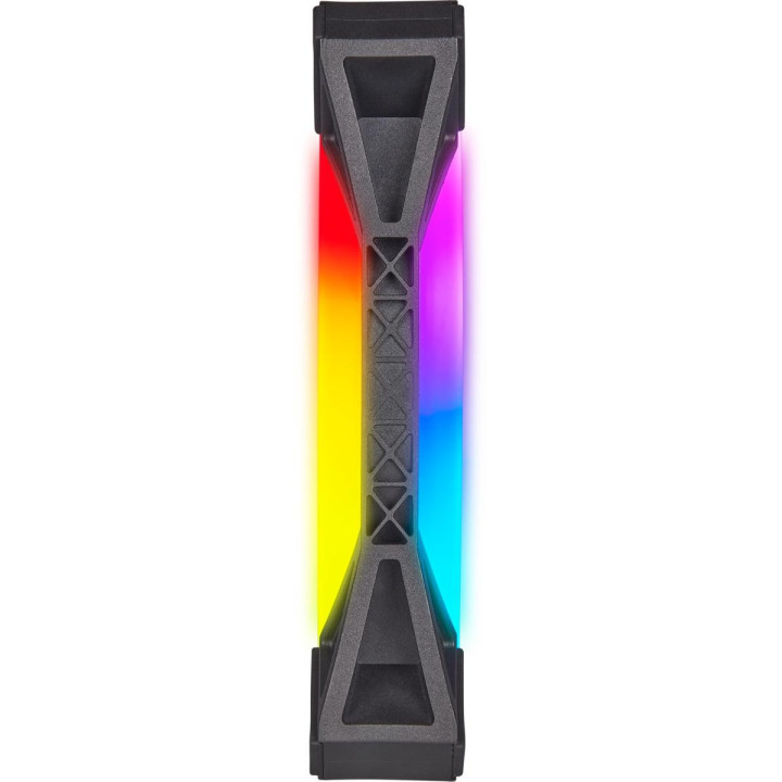 Комплект вентилатори Corsair iCUE QL140 RGB PWM, 2 Fan комплект, с включен контролер Lightning Node CORE, черен - CO-9050100-WW