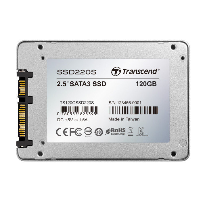 SSD диск 120GB Transcend 2.5" SATA3 TLC, Aluminum case