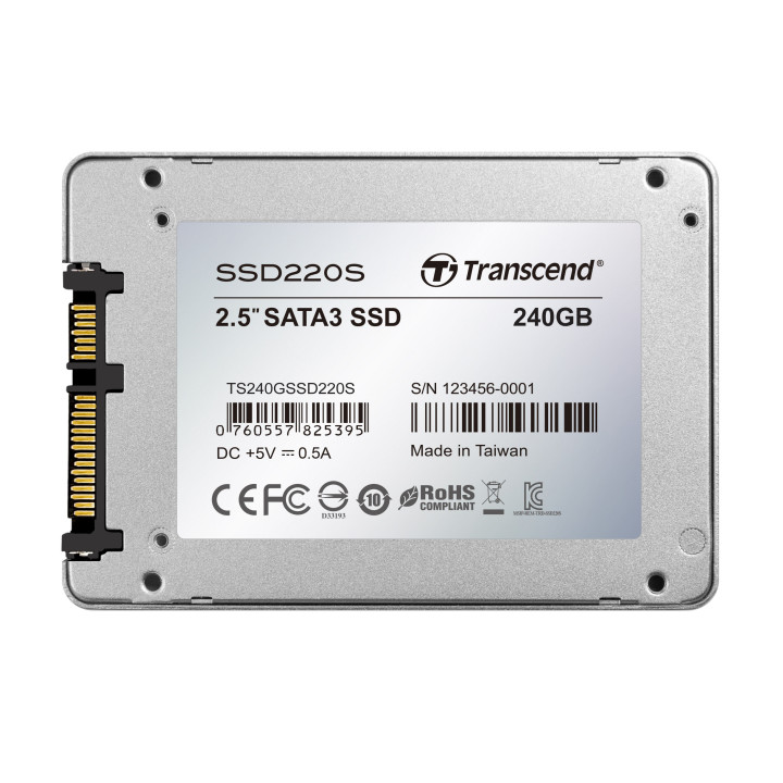 SSD диск 240GB Transcend 2.5" SATA3 TLC, Aluminum case