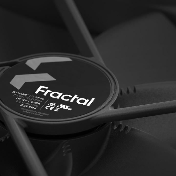 Вентилатор Fractal Design Dynamic X2 180MM GP18 PWM BLAK - FD-FAN-DYN-X2-GP18 BLACK