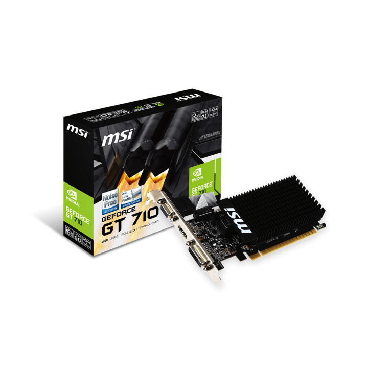 Видео карта MSI NVIDIA GeForce GT 710 2GB D3H LP